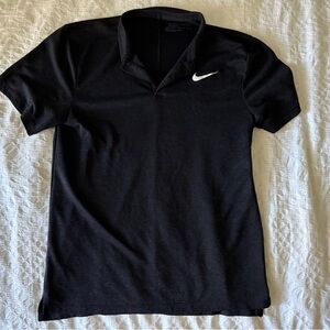 Nike Black Dri-fit Golf Shirt - Size M